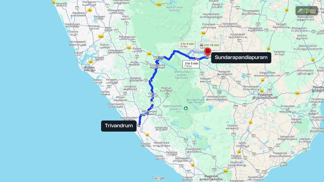 How To Reach Sundarapandiapuram From Trivandrum_