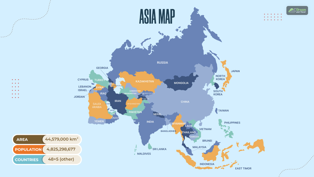 How Many Countries In Asia_