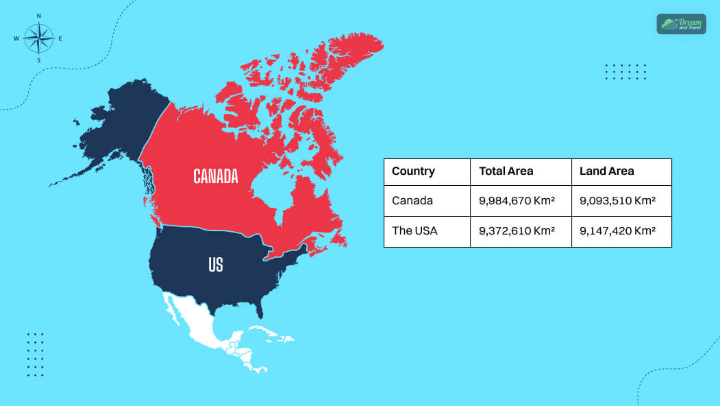 Is Canada Bigger Than The US In Area_ Let’s Compare The Neighbors